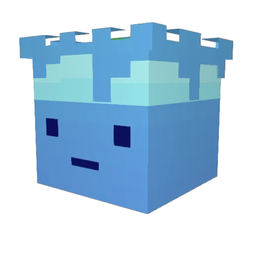 Damien37 Minecraft avatar head, 3D render