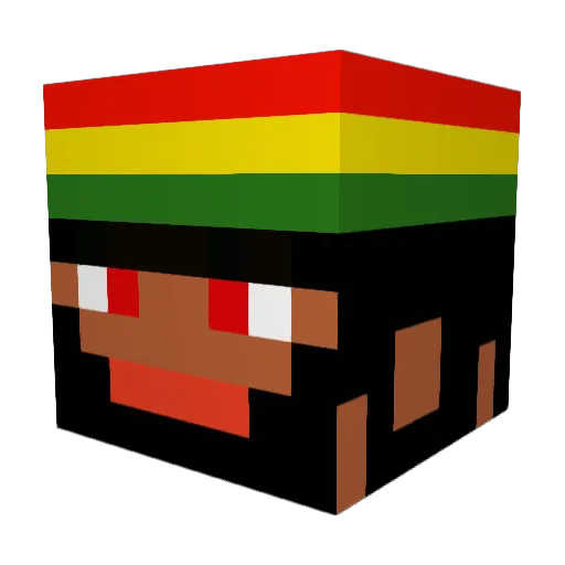 Damien71346908 Minecraft avatar head, 3D render