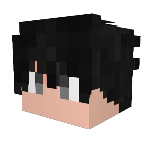 Damien_No2 Minecraft avatar head, 3D render