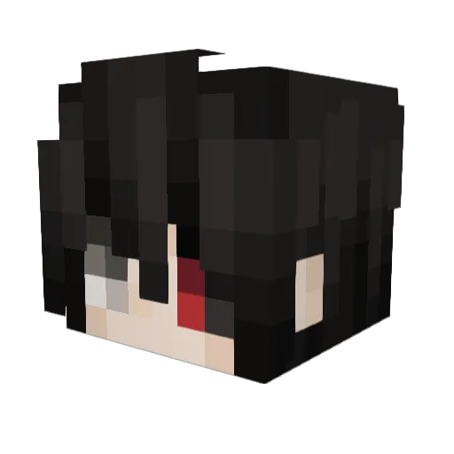 Damieniak Minecraft avatar head, 3D render