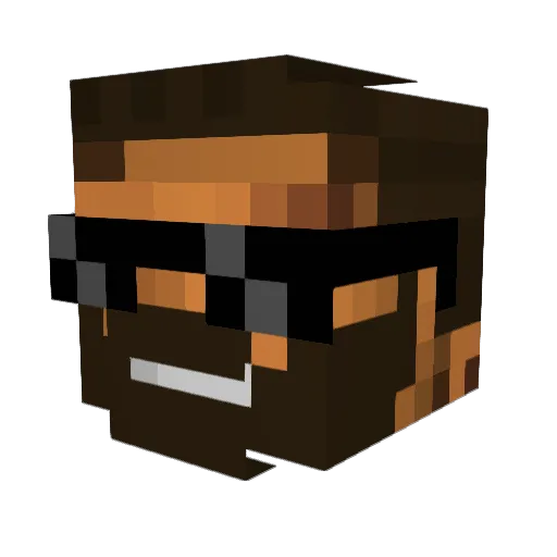 Damifir320 Minecraft avatar head, 3D render