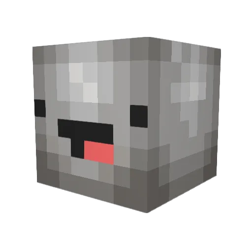 Daminan Minecraft avatar head, 3D render
