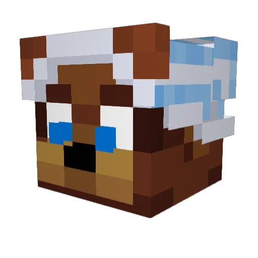 Damindenie040 Minecraft avatar head, 3D render