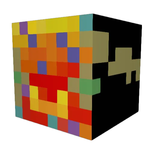 Damingery Minecraft avatar head, 3D render