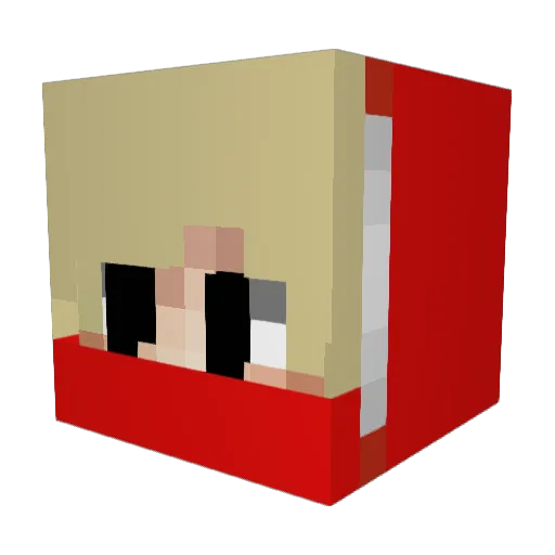 DamirOG Minecraft avatar head, 3D render