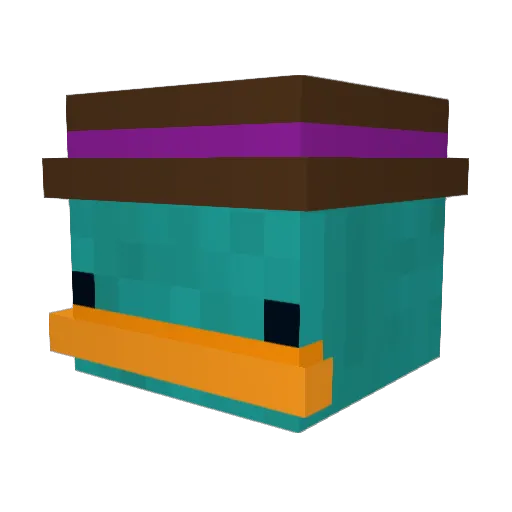 DamjanBR Minecraft avatar head, 3D render
