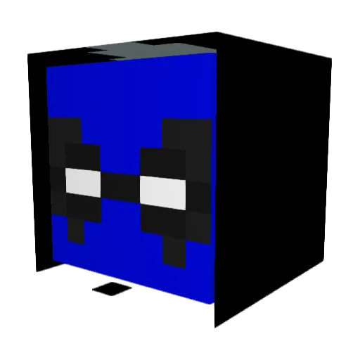 DamjanPvP Minecraft avatar head, 3D render