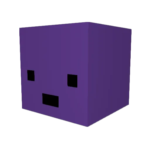 Damm_E Minecraft avatar head, 3D render