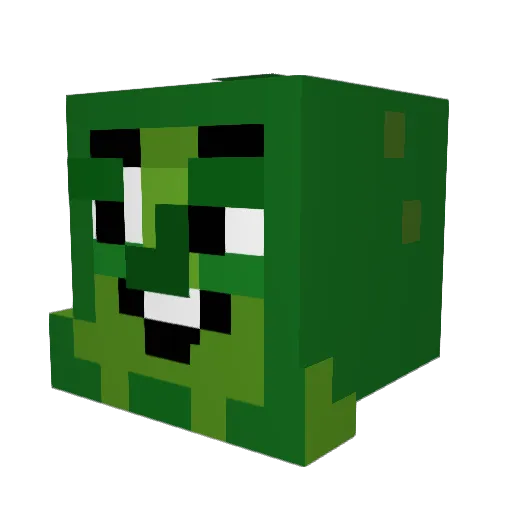 Dammuffinman12 Minecraft avatar head, 3D render