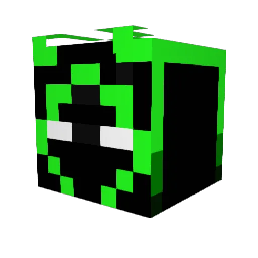 DamnskiyNegodnik Minecraft avatar head, 3D render