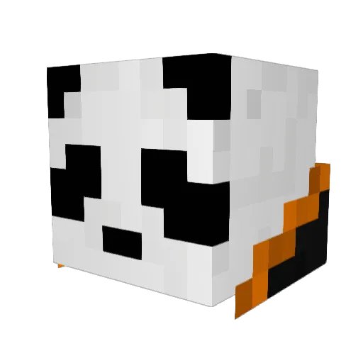 Damo102 Minecraft avatar head, 3D render