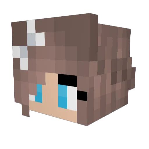 Damob96 Minecraft avatar head, 3D render
