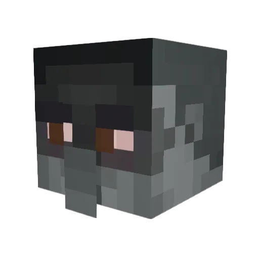 Damodos Minecraft avatar head, 3D render