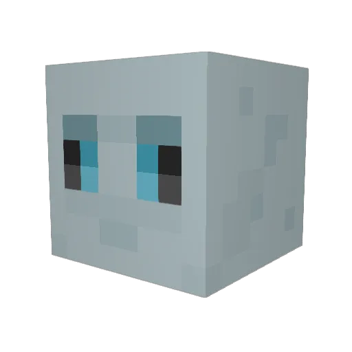 DamonCoe Minecraft avatar head, 3D render