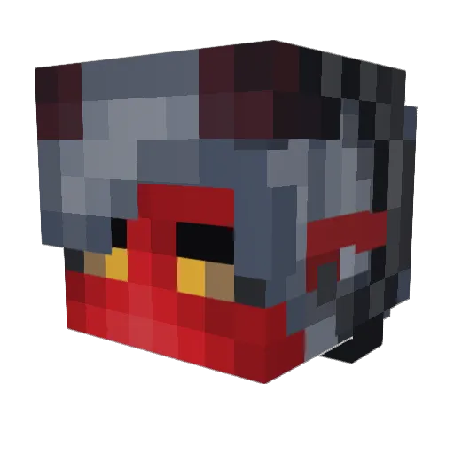 Damon_Igneous Minecraft avatar head, 3D render