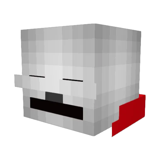 DamooseMan1 Minecraft avatar head, 3D render