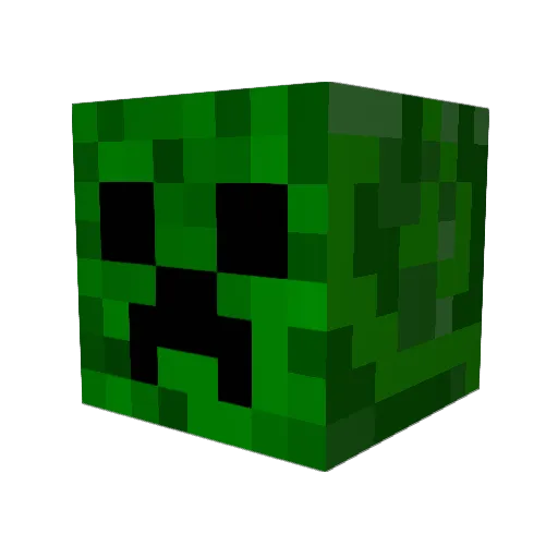 Damorganator Minecraft avatar head, 3D render