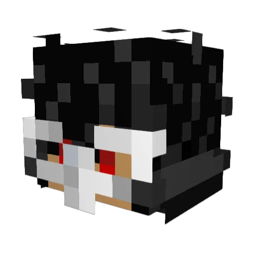 Damovand Minecraft avatar head, 3D render
