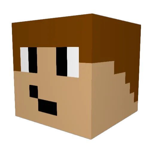 DampLikeliHood Minecraft avatar head, 3D render
