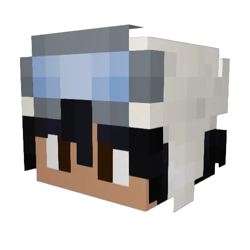 Dampbrush Minecraft avatar head, 3D render