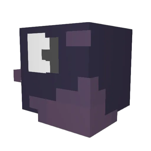 Damroka Minecraft avatar head, 3D render