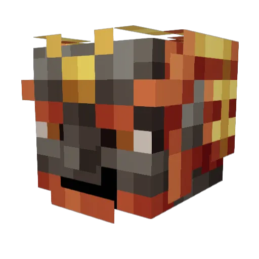 Damrums Minecraft avatar head, 3D render
