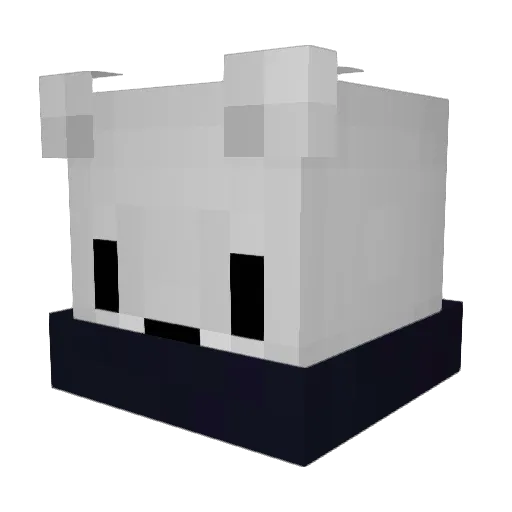 Damsooo Minecraft avatar head, 3D render