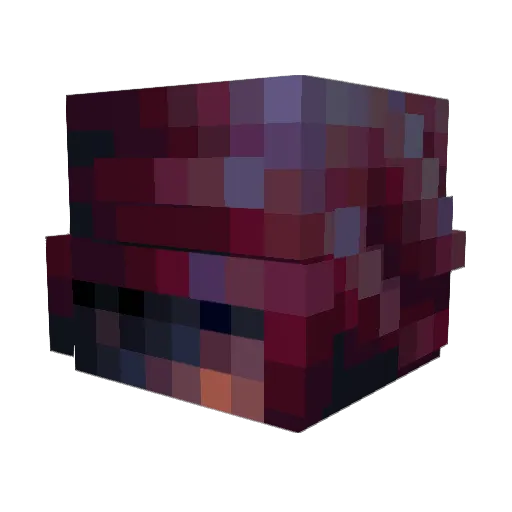 Damsted7 Minecraft avatar head, 3D render