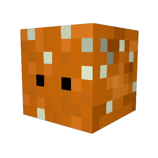 Damxa Minecraft avatar head, 3D render