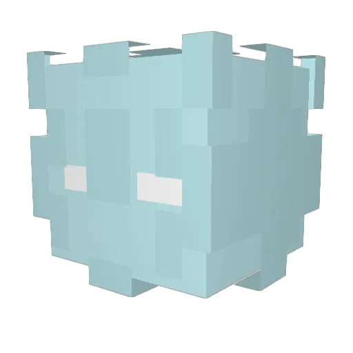 Dan1xl Minecraft avatar head, 3D render