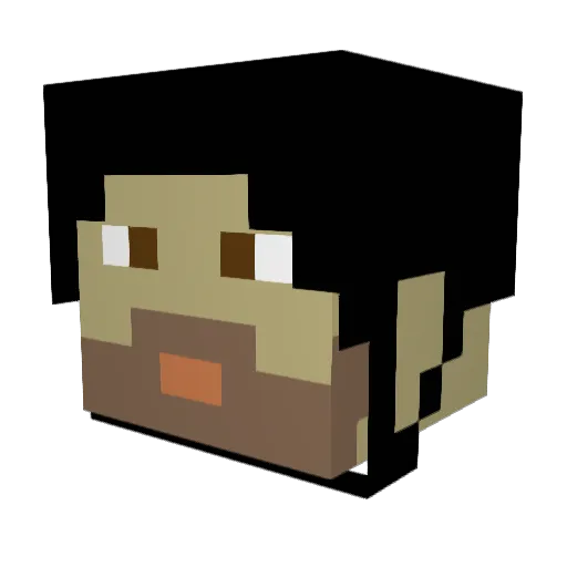DanBoyle Minecraft avatar head, 3D render