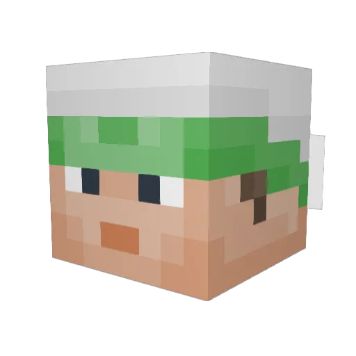 DanCastSV Minecraft avatar head, 3D render