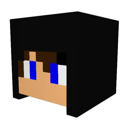 DanCrise Minecraft avatar head, 3D render