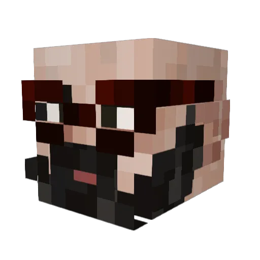 DanDaCraft99 Minecraft avatar head, 3D render