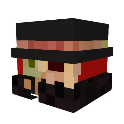 DanDan949 Minecraft avatar head, 3D render