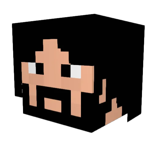 DanDanOne_ Minecraft avatar head, 3D render