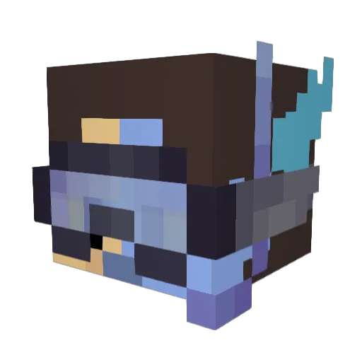 DanDanPlayz Minecraft avatar head, 3D render