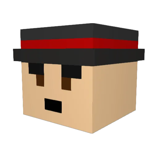 DanDaniel1203 Minecraft avatar head, 3D render