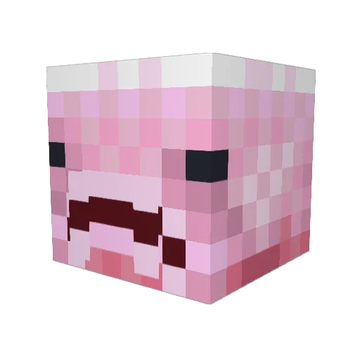 DanDaniel640 Minecraft avatar head, 3D render