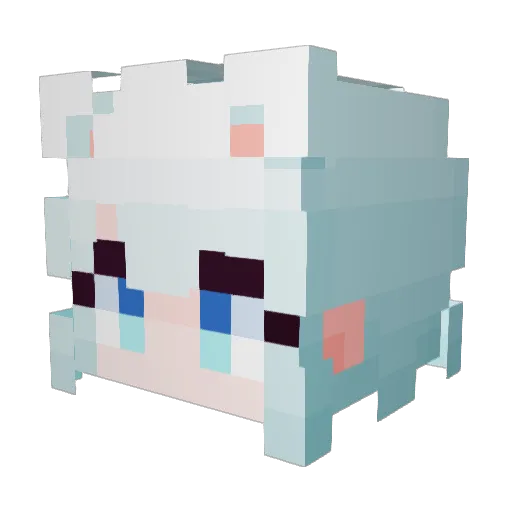 DanDanlul Minecraft avatar head, 3D render