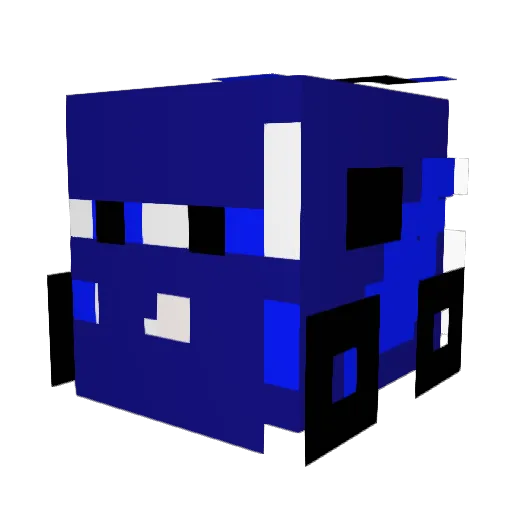 DanFabber Minecraft avatar head, 3D render