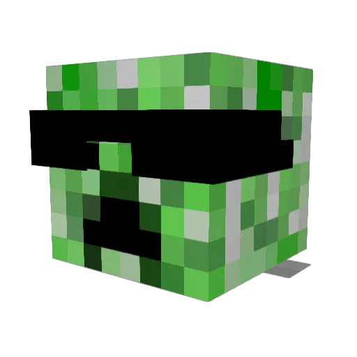 DanFreez Minecraft avatar head, 3D render