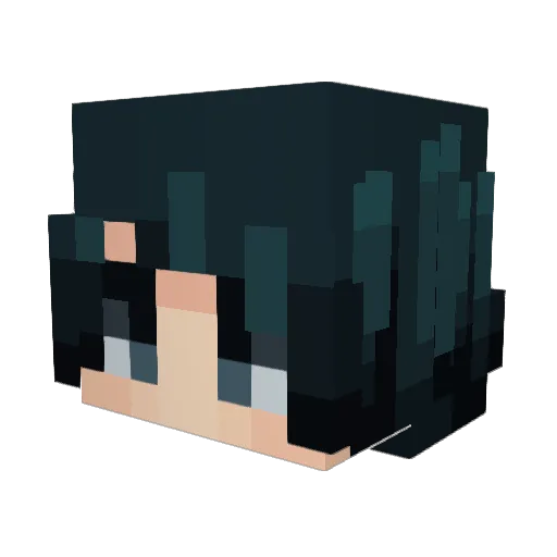 DanGHG Minecraft avatar head, 3D render