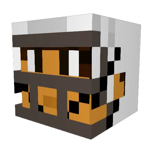 DanGiga Minecraft avatar head, 3D render