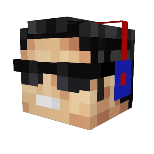 DanHo6885 Minecraft avatar head, 3D render