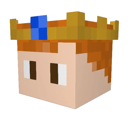 DanIsNotGinger Minecraft avatar head, 3D render