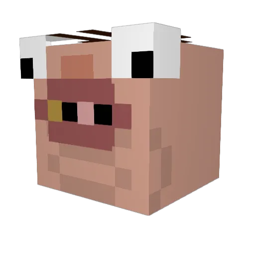 DanIzRad Minecraft avatar head, 3D render