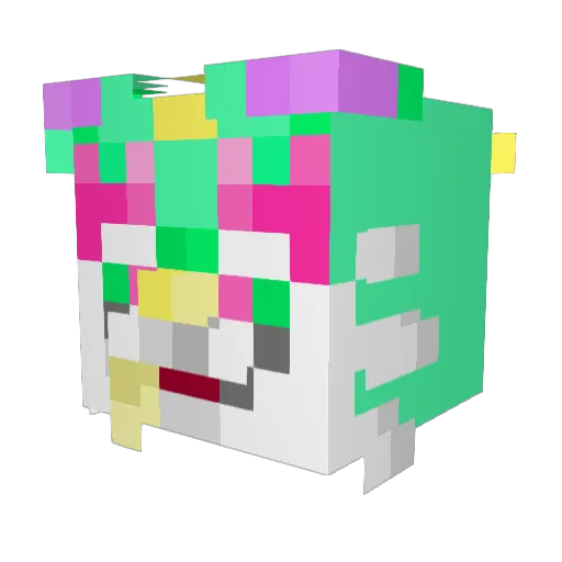 DanJDyt Minecraft avatar head, 3D render