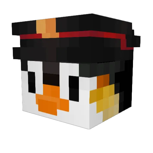 DanJam Minecraft avatar head, 3D render