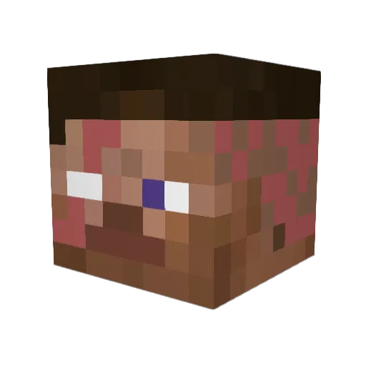 DanJoker7 Minecraft avatar head, 3D render